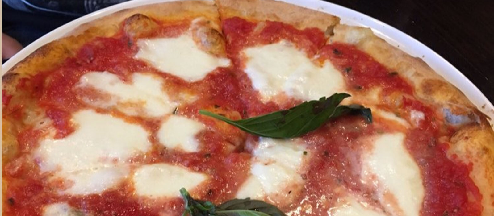 PIZZA MARGHERITA Traditional Italian Pie, With Fresh Imported Mozzarella cheese, tomato sauce, olive oil and basil